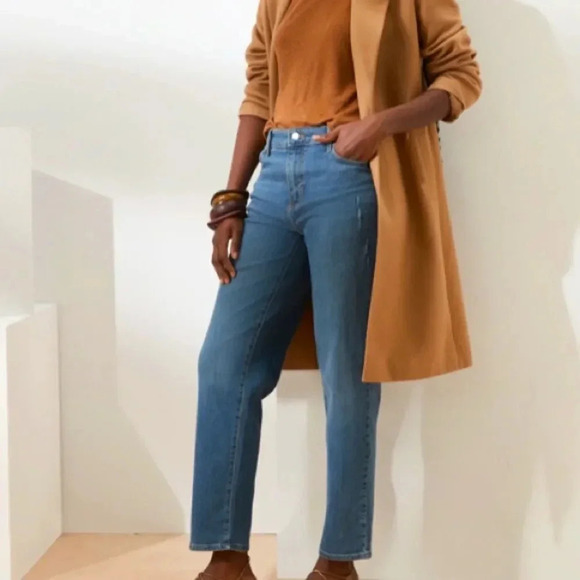 Banana Republic Factory Denim - Banana Republic High-Rise Medium Wash Straight Jean